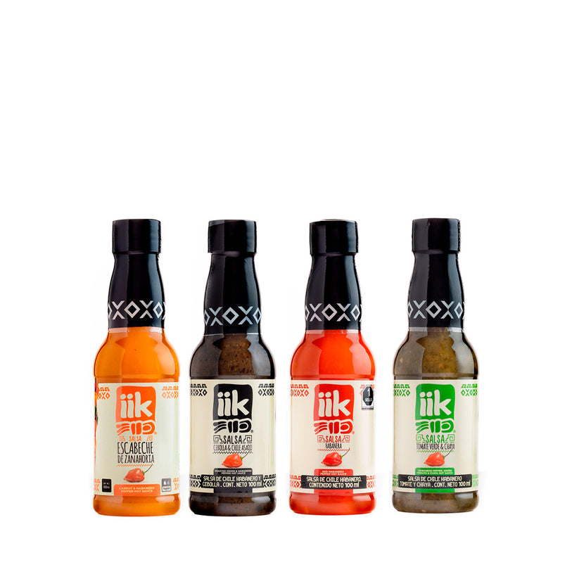 Paquete 4 salsas 100ml – iik Habanero de Yucatán
